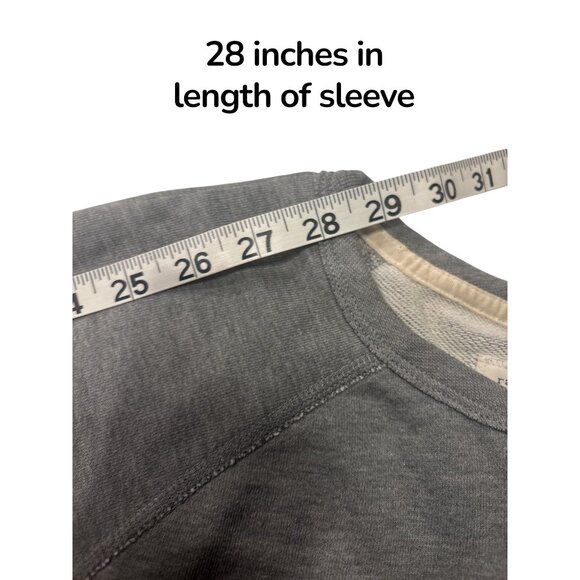 Rag & Bone Standard Issue Gray Sweatshirt Small Raglan Crewneck - Picture 9 of 9